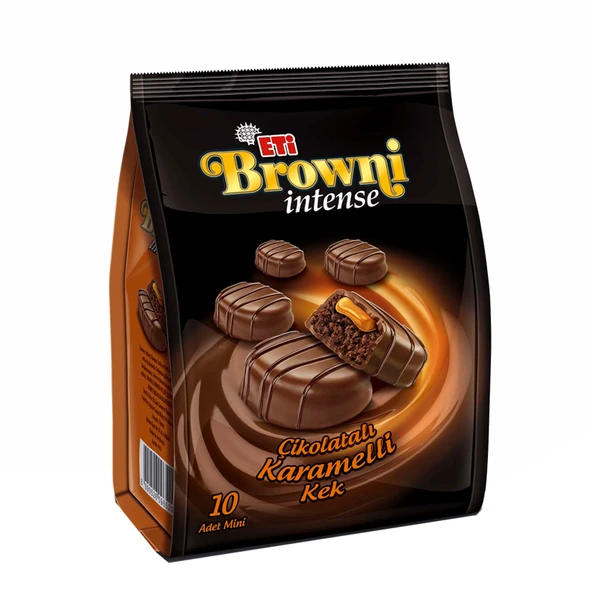 Eti Browni Intense Mini Karamelli Kek 160 G (5'li Paket) ürün görseli 1