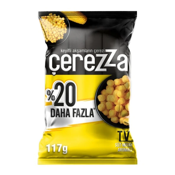 Çerezza TV Süt Mısırı Aromalı Mısır Çerezi Süper Boy 117 G (8'li Paket) ürün görseli 1