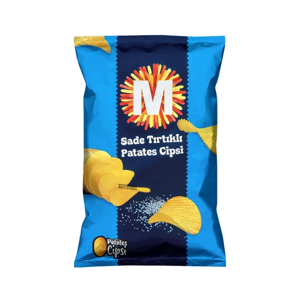Migros Sade Tırtıklı Patates Cipsi 150 G (7'li Paket) ürün görseli 1