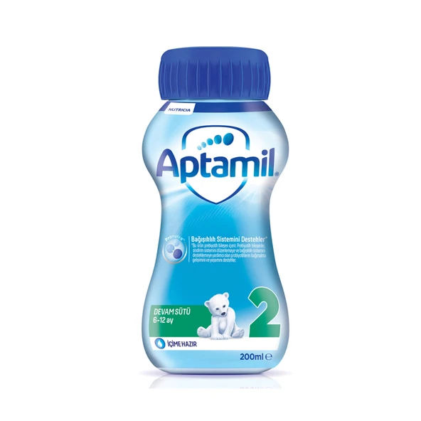 Aptamil 2 Devam Sütü İçime Hazır 200 Ml 6-12 Ay (8'li Paket) ürün görseli 1