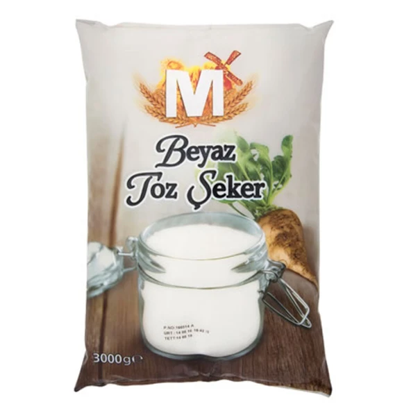 Migros Toz Şeker 3 Kg (5'li Paket) ürün görseli 1