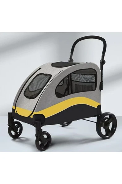 Tommy Pet Arabası Sarı 90*73*108 Cm 60 Kg ürün görseli 1