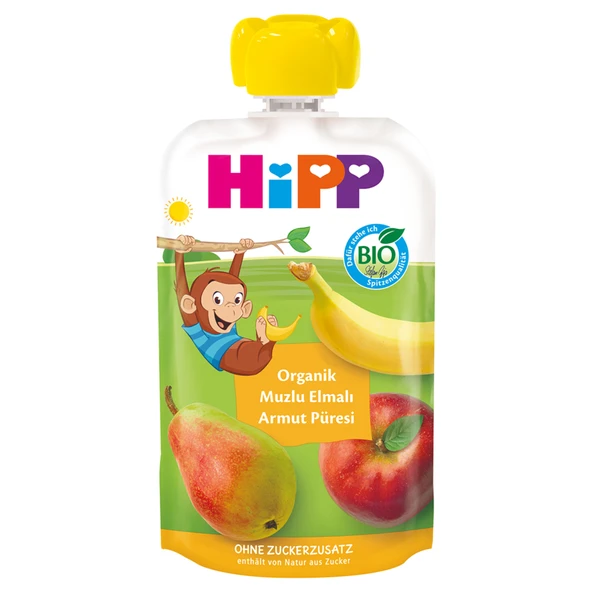 Hipp Organik Muzlu Elmalı Armut Püresi 100 G (5'li Paket) ürün görseli 1