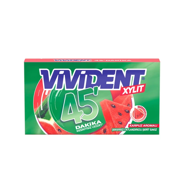 Vivident 45Dk Cüzdan Karpuzlu Sakız 26 G (6'li Paket) ürün görseli 1
