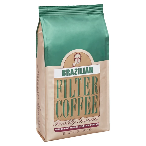 Kurukahveci Mehmet Efendi Brazilian Filtre Kahve 250 G (3'li Paket) ürün görseli 1