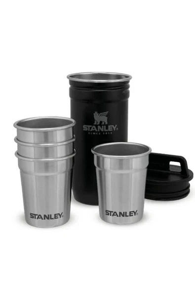 Stanley Adventure Nesting Shot Bardak Seti Siyah ürün görseli 1