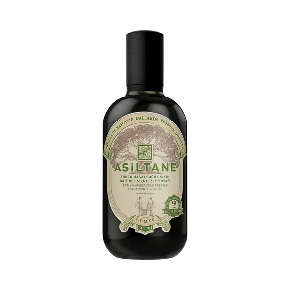 Asiltane Erken Hasat Soğuk Sıkım Zeytinyağı 500 Ml (5'li Paket) ürün görseli 1