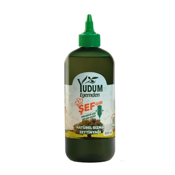 Yudum Egemden Şef Gibi Yumuşak Sızma Zeytinyağı 500 Ml (6'li Paket) ürün görseli 1