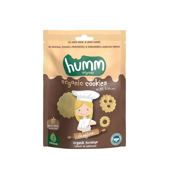Humm Organic Tahinli Pekmezli Vegan Kurabiye 55 G (4'li Paket) ürün görseli 1