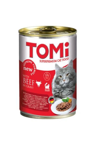 Tomi Kedi Yaş Maması Dana Etli 400 G ürün görseli 1