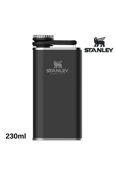 Stanley Classic Easy Fill Wide Mouth Flask Cep Matarası 0.23 LT Termos Matara SİYAH ürün görseli 1