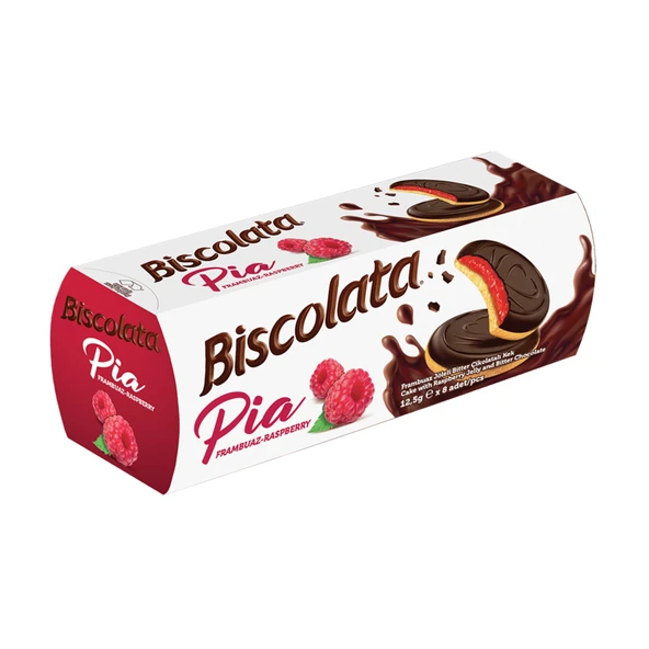 Biscolata Pia Kek Frambuazlı 100 G (8'li Paket) ürün görseli 1