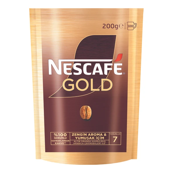 Nescafé Gold Ekonomik Paket  200 G (3'li Paket) ürün görseli 1