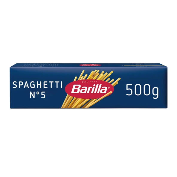 Barilla Spagetti (Spaghetti) Makarna No.5 500 G (8'li Paket) ürün görseli 1