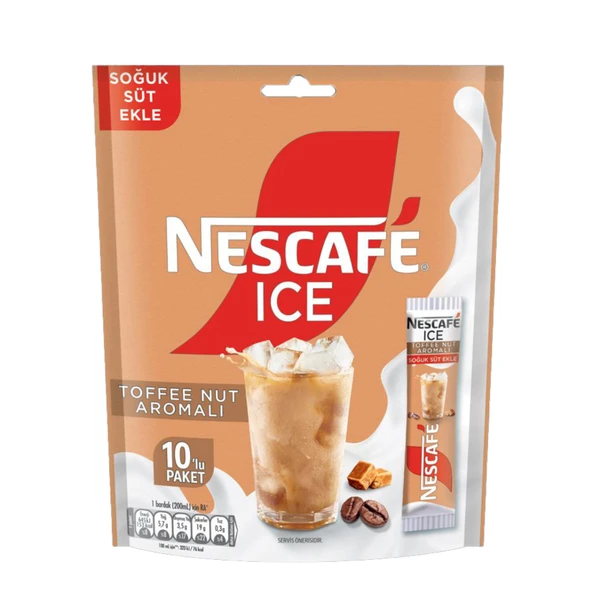 Nescafe Ice Toffee Nut Aromalı Paket 10 x 10,5 G (6'li Paket) ürün görseli 1