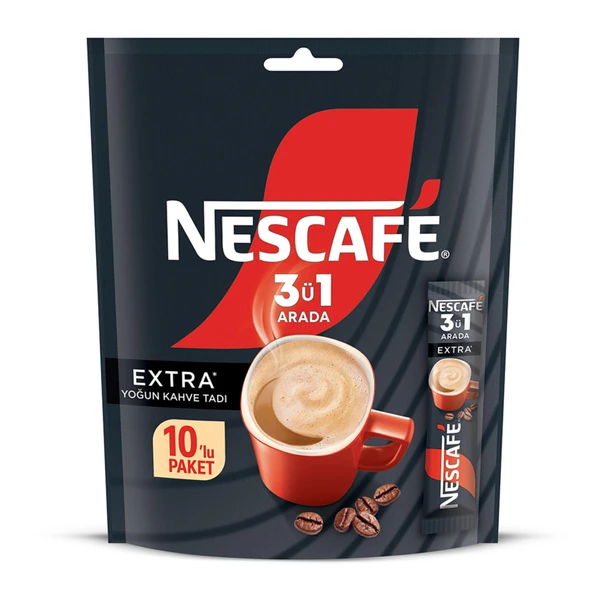 Nescafé 3ü1 Arada Extra Paket 10 x 16.5 G (5'li Paket) ürün görseli 1