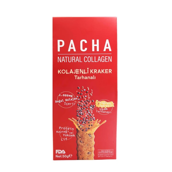 Pacha Natural Collagen Tarhanalı Kolajenli Kraker 50 G (5'li Paket) ürün görseli 1