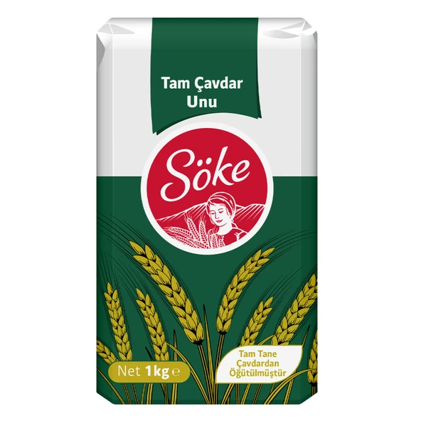 Söke Tam Çavdar Unu 1 Kg (8'li Paket) ürün görseli 1