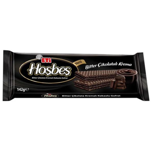 Eti Hoşbeş Bitter Çikolata Kremalı Gofret 142 G (7'li Paket) ürün görseli 1