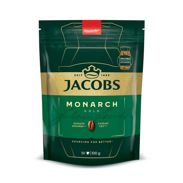 Jacobs Monarch Gold Ekonomik Paket 100 G (5'li Paket) ürün görseli 1
