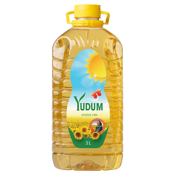 Yudum Ayçiçekyağı Köşeli Pet 3L (3'li Paket) ürün görseli 1