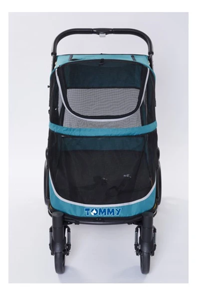 Tommy Pet Arabası Turkuaz 112*65*100 Cm 40 Kg ürün görseli 1