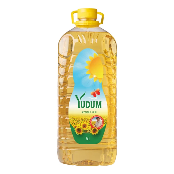 Yudum Ayçiçekyağı 5 L (Köşeli Pet) (2'li Paket) ürün görseli 1