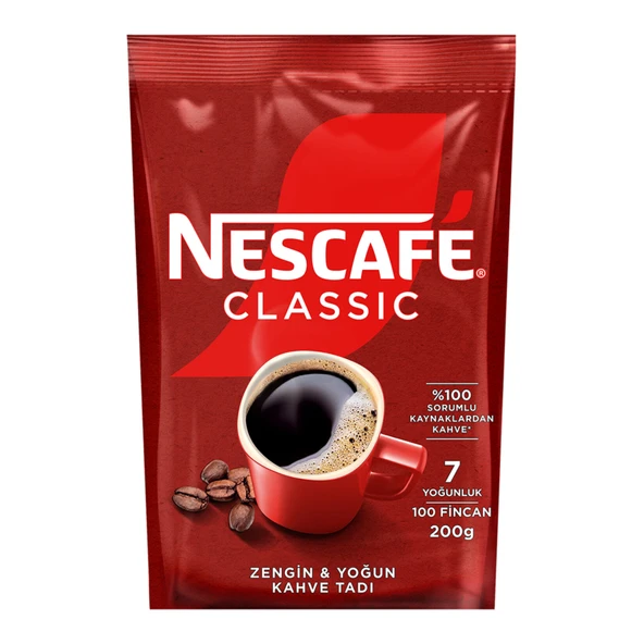 Nescafé Classic Ekonomik Paket 200 G (3'li Paket) ürün görseli 1