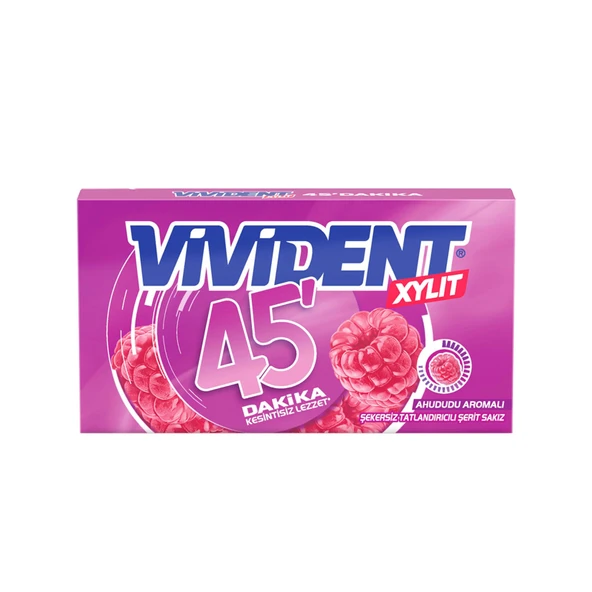 Vivident 45Dk Cüzdan Ahududu Aromalı Sakız 26 G (6'li Paket) ürün görseli 1