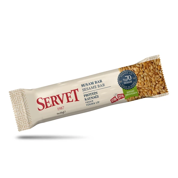 Servet Şekerleme Susamlı Bar 20 G (7'li Paket) ürün görseli 1