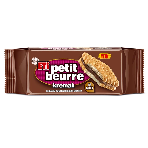 Eti Petit Beurre Kakao Kremalı 270 G (7'li Paket) ürün görseli 1