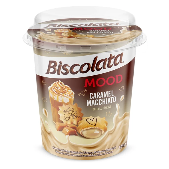 Biscolata Mood Caramel Macchiato 125 G (8'li Paket) ürün görseli 1