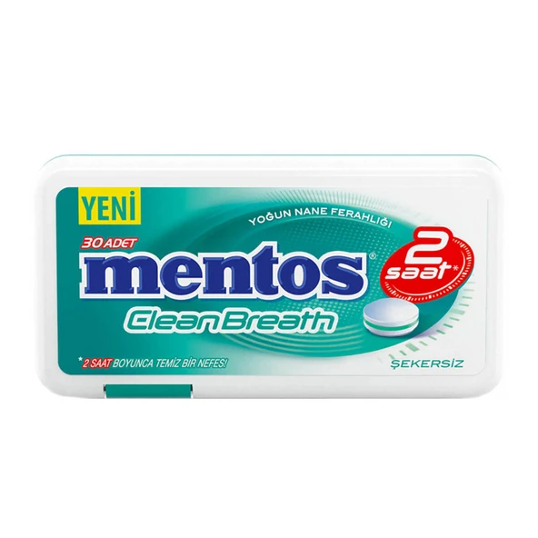 Mentos 2 Saat Clean Breath Yoğun Nane Ferahlığı 21 G (6'li Paket) ürün görseli 1