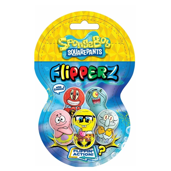 Flipperz Sponge Bop Meyve Aromalı Şekerleme 10 G (6'li Paket) ürün görseli 1