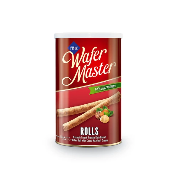 Çizmeci Time Fındıklı Wafer Master Teneke 250 G (4'li Paket) ürün görseli 1