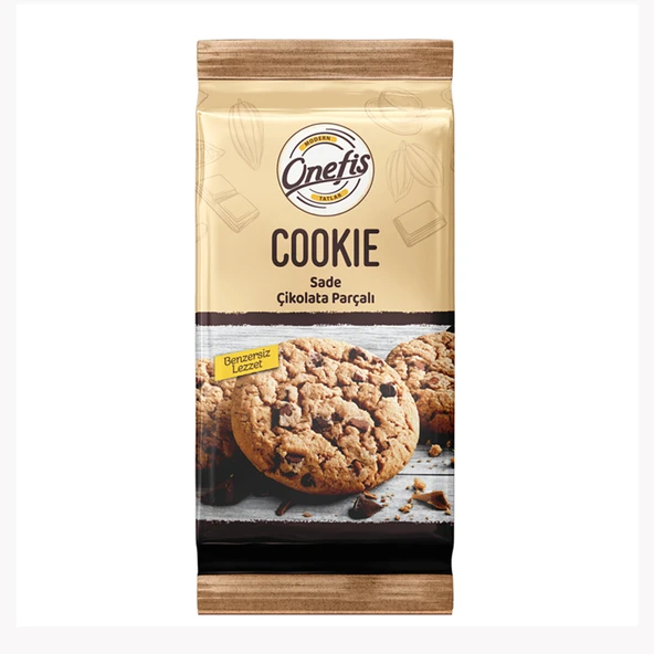 Onefis Sade Çikolata Parçalı Cookie 180 G (4'li Paket) ürün görseli 1