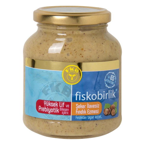 Fiskobirlik Şeker İlavesiz Fındık Ezmesi 300 G (3'li Paket) ürün görseli 1