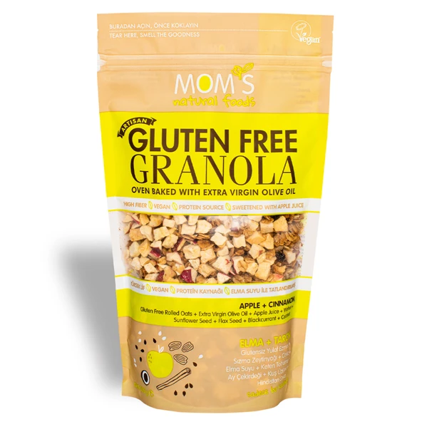 Mom's Glutensiz Elmalı Tarçınlı Granola 300 G (5'li Paket) ürün görseli 1