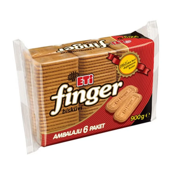 Eti Finger Bisküvi 900 G (7'li Paket) ürün görseli 1
