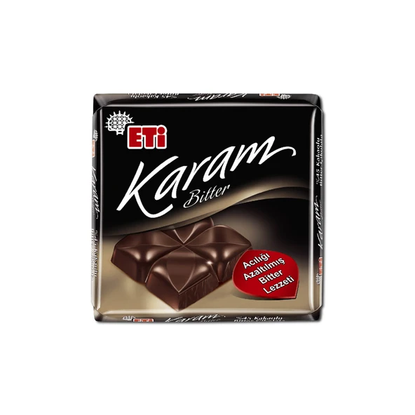Eti Karam %45 Kakaolu Bitter Çikolata 60 G (7'li Paket) ürün görseli 1