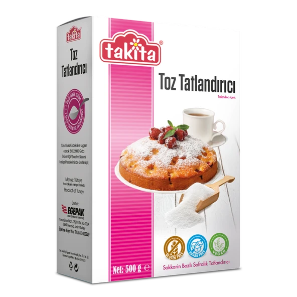 Takita Toz Tatlandırıcı 500 G ( Sorbitol + Sakarin ) (6'li Paket) ürün görseli 1