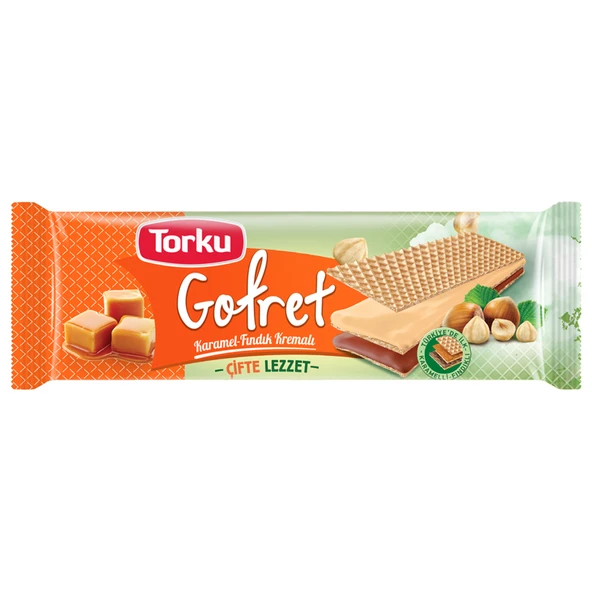 Torku Gofret Karamelli Fındıklı 142 G (8'li Paket) ürün görseli 1