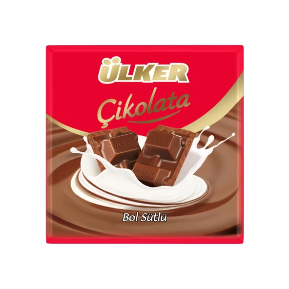 Ülker Bol Sütlü Kare Çikolata 60 G (8'li Paket) ürün görseli 1