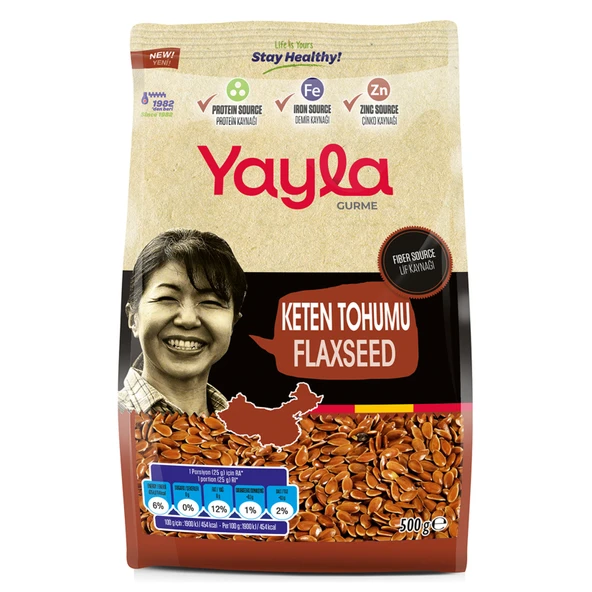 Yayla Gurme Keten Tohumu 500 G (6'li Paket) ürün görseli 1