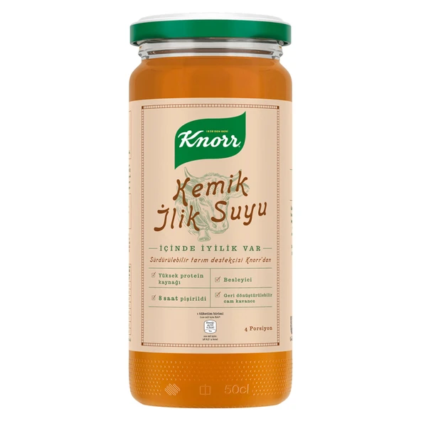 Knorr Kemik İlik Suyu Cam 480 Ml (8'li Paket) ürün görseli 1