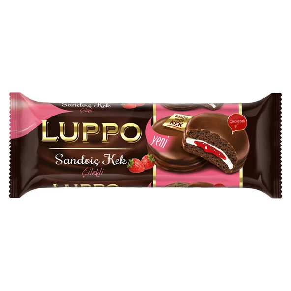 Luppo Çilekli Sandviç Kek 182 G (6'li Paket) ürün görseli 1