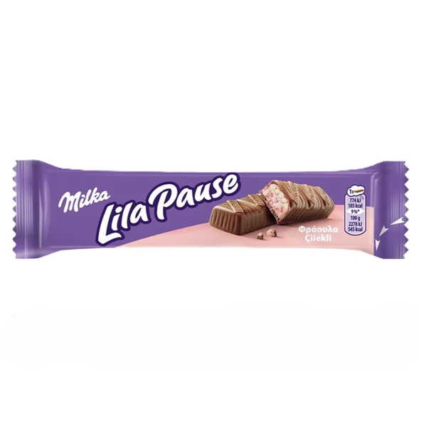 Milka Lila Pause Çilekli 34 G (8'li Paket) ürün görseli 1