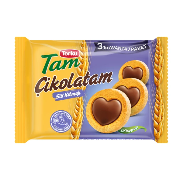 Torku Tam Çikolatam Bisküvi 249 G (8'li Paket) ürün görseli 1