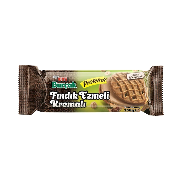 Eti Burçak Fındık Ezmeli Proteinli Bisküvi 158 G (6'li Paket) ürün görseli 1