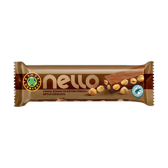 Kahve Dünyası Nello Fındık Ezmeli Sütlü Çikolata 33 G (7'li Paket) ürün görseli 1
